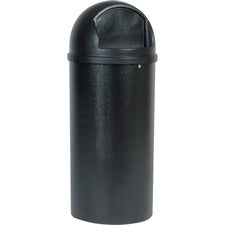 Marshal Classic Container, 25 Gal, Plastic, Black