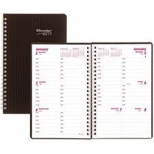 Duraflex Weekly Planner, 8 X 5, Black Cover, 12-month (jan To Dec): 2023