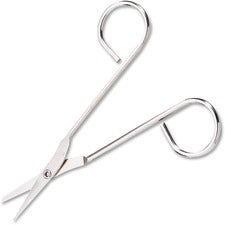 Scissors, Pointed Tip, 4.5" Long, Nickel Straight Handle