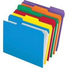 Double-ply Reinforced Top Tab Colored File Folders, 1/3-cut Tabs: Assorted, Letter, 0.75" Expansion, Assorted Colors, 100/box