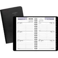 Dayminder Weekly Pocket Appointment Book With Telephone/address Section, 6 X 3.5, Black Cover, 12-month (jan To Dec): 2023