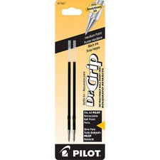 Refill For Dr. Grip, Easytouch, The Better, B2p And Rex Grip Begreen Ballpoint Pens, Medium Conical Tip, Black Ink, 2/pack