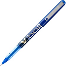 Vball Liquid Ink Roller Ball Pen, Stick, Fine 0.7 Mm, Blue Ink, Blue Barrel, Dozen