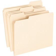 Earthwise By Pendaflex 100% Recycled Manila File Folder, 1/3-cut Tabs: Assorted, Letter, 0.75" Expansion, Manila, 100/box