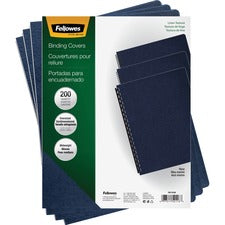 Expressions Linen Texture Presentation Covers For Binding Systems, Navy, 11.25 X 8.75, Unpunched, 200/pack