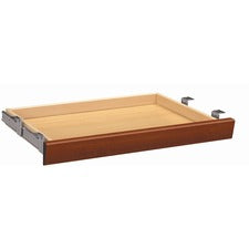 Laminate Angled Center Drawer, 26w X 15.38d X 2.5h, Cognac