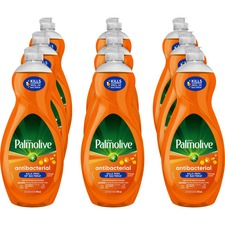 Palmolive Antibacterial Ultra Dish Soap - Concentrate Liquid - 35.2 fl oz (1.1 quart) - 9 / Carton - Orange