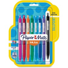 Inkjoy 300 Rt Ballpoint Pen Retractable, Medium 1 Mm, Assorted Ink And Barrel Colors, 8/pack