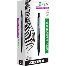 Z-grip Plus Mechanical Pencil, 0.7 Mm, Hb (#2.5), Black Lead, Assorted Barrel Colors, Dozen