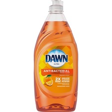 Dawn Ultra Antibacterial Dish Soap - Liquid - 28 fl oz (0.9 quart) - Citrus Scent - 8 / Carton - Orange