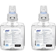 PURELL&reg; VF PLUS Hand Sanitizer Gel Refill - 40.6 fl oz (1200 mL) - Kill Germs, Bacteria Remover - Hand, Restaurant, Cruise Ship - Quick Drying, Fragrance-free, Dye-free, Hygienic - 2 / Carton