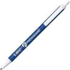 Prevaguard Ballpoint Pen, Retractable, Medium 1 Mm, Blue Ink, Blue Barrel