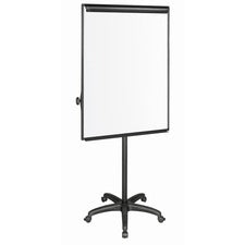 Silver Easy Clean Dry Erase Mobile Presentation Easel, 44" To 75.25" High
