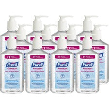 PURELL Advanced Refreshing Gel Hand Sanitizer 12 Oz Pump Bottle Clean Scent