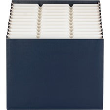 Stadium File, 12 Sections, 1/12-cut Tabs, Letter Size, Navy