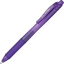 Energel-x Gel Pen, Retractable, Medium 0.7 Mm, Violet Ink, Violet Barrel, Dozen