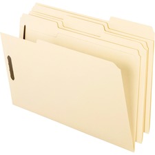 Manila Fastener Folders, 1/3-cut Tabs, 2 Fasteners, Legal Size, Manila Exterior, 50/box