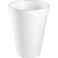 Dart Foam Drink Cups 12 Oz White 25/bag 40 Bags/Case