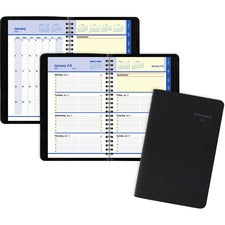 Quicknotes Weekly Block Format Appointment Book, 8.5 X 5.5, Black Cover, 12-month (jan To Dec): 2023