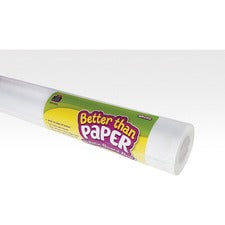Teacher Created Resources Bulletin Board Roll - Bulletin Board, Poster, Student - 12 ftHeight x 48"Width - 1 Roll - White - Fabric