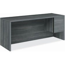 HON 10500 H10545R Pedestal Credenza - 72" x 24" x 29.5" - 2 x Box, File Drawer(s)Right Side - Finish: Sterling Ash