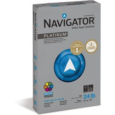 Navigator Platinum Superior Productivity Multipurpose Paper - Silky Touch - 99 Brightness - 96% Opacity11" x 17" - 24 lb Basis Weight - Extra Smooth - 2500 / Carton - Jam-free