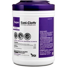 PDI Super Sani-Cloth Germicidal Disposable Wipe - Wipe - 6" Width x 6.75" Length - 160 - 1 Each