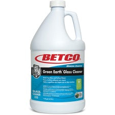 Betco Green Earth Glass Cleaner - Concentrate Liquid - 128 fl oz (4 quart) - 4 / Carton - Blue