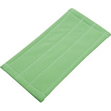 Unger Aluminum Pad Holder Microfiber Cleaning Pad - 1Each - Rectangle - 8" Width - Cleaning, Glass - MicroFiber - Green