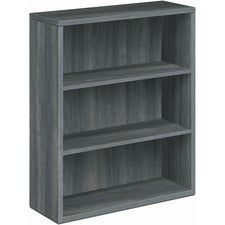 HON 10500 Bookcase - 36" x 13.1" x 43.4" - 3 Shelve(s) - Material: Laminate - Finish: Sterling Ash