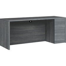 HON 10500 H105903R Pedestal Credenza - 72" x 24" x 29.5" - 2 x File Drawer(s)Right Side - Finish: Sterling Ash