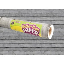 Teacher Created Resources Bulletin Board Roll - Bulletin Board, Poster, Student - 12 ftHeight x 48"Width - 1 Roll - Gray Wood - Fabric