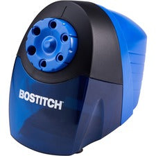 Bostitch QuietSharp? Antimicrobial Classroom Electric Pencil Sharpener - 6 Hole(s) - Helical - Blue - 1 Each