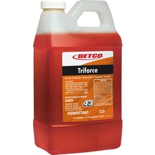 Betco Triforce Titan Disinfectant - Concentrate - 67.6 fl oz (2.1 quart) - Fresh Scent - 1 Each - Orange