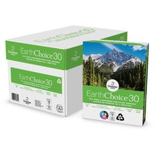 Domtar EarthChoice30 Recycled Office Paper - 92 Brightness - 88% Opacity - Letter - 8 1/2" x 11" - 20 lb Basis Weight - 5000 / Carton - FSC - ColorLok Technology, Chlorine-free, Acid-free, Jam-free