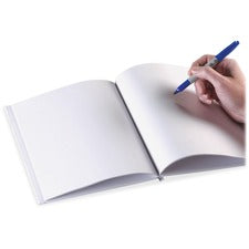 Ashley Portrait Hardcover Blank Pages Book - 28 Pages - Plain - 8 1/2" x 11" - White Paper - Hard Cover, Durable - 1 Each