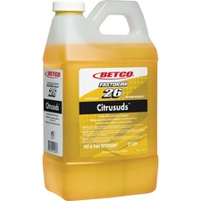 Symplicity FASTDRAW Natural Degreaser - Concentrate Liquid - 67.6 fl oz (2.1 quart) - Lemon Scent - 1 Each - Yellow