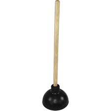 Impact Products Industrial Professional Plunger - 25" Long Handle - 6" Cup Diameter - 25" Length - Black