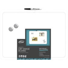 The Board Dudes 17"x23" Magnetic Dry Erase Board - 23" (1.9 ft) Width x 17" (1.4 ft) Height - White Plastic Frame - Rectangle - 1 Each