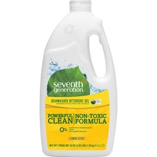 Seventh Generation Dishwasher Detergent - Gel - 42 oz (2.62 lb) - Lemon Scent - 1 Each - Clear