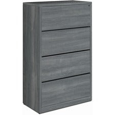 HON 10500 H10516 Lateral File - 36" x 20" x 59.1" - 4 Drawer(s) - Finish: Sterling Ash