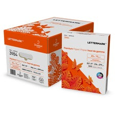 Lettermark Premium Paper - 96 Brightness - Letter - 8 1/2" x 11" - 20 lb Basis Weight - 75 g/m&#178; Grammage - 5000 / Carton - SFI - ColorLok Technology, Jam-free, Acid-free, Elemental Chlorine-free