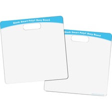 Ashley Blank Smart Poly Busy Board - 10.8" (0.9 ft) Width x 10.8" (0.9 ft) Height - Poly-coated Cardboard Surface - Square - 1 Each