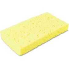 Impact Products Small Cellulose Sponge - 1" Height x 3.4" Width x 6.3" Length - 6/Pack - Yellow