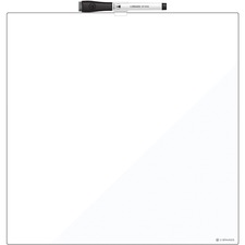 U Brands Magnetic Dry Erase Board - 14.7" Height x 14" Width - White Painted Steel Surface - Square - Horizontal/Vertical - 1 Each