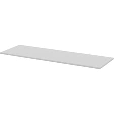Lorell Width-Adjustable Training Table Top - Gray Rectangle Top - 72" Table Top Length x 24" Table Top Width x 1" Table Top Thickness - Assembly Required