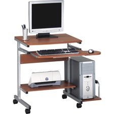 Mayline Eastwinds 946 Portrait PC Desk Cart - 19.25" Table Top Length x 36.50" Table Top Width - Assembly Required - Thermofoil, Steel