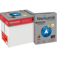 Navigator Platinum Superior Productivity Multipurpose Paper - Silky Touch - Letter - 8 1/2" x 11" - 20 lb Basis Weight - Smooth - 2500 / Carton - Jam-free, Chlorine-free