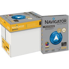 Navigator Platinum Office Multipurpose Paper - 99 Brightness - Letter - 8 1/2" x 11" - 32 lb Basis Weight - Smooth - 2000 / Carton - Jam-free