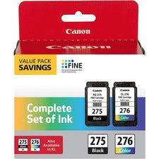 Canon PG275CL276VP Original Inkjet Ink Cartridge - Multicolor - 2 / Pack - 5.6 mL Black, 6.2 mL Color